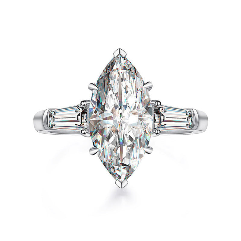 Marquise diamond clearance with tapered baguettes