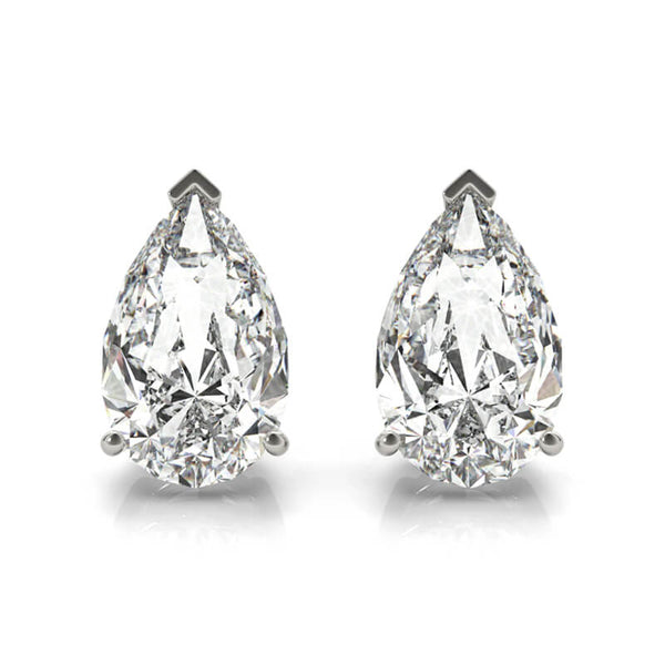 Classic Solitaire Pear Cut Moissanite Stud Earrings,REL-FA1C764-05,REL-FA1C764-1,REL-FA1C764-2