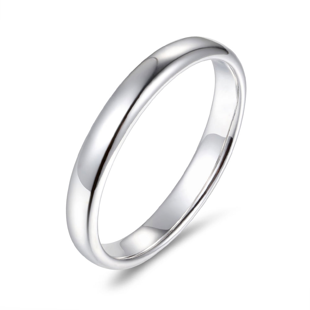 High Polished Classic Comfort Fit Wedding Band - ReadYourHeart